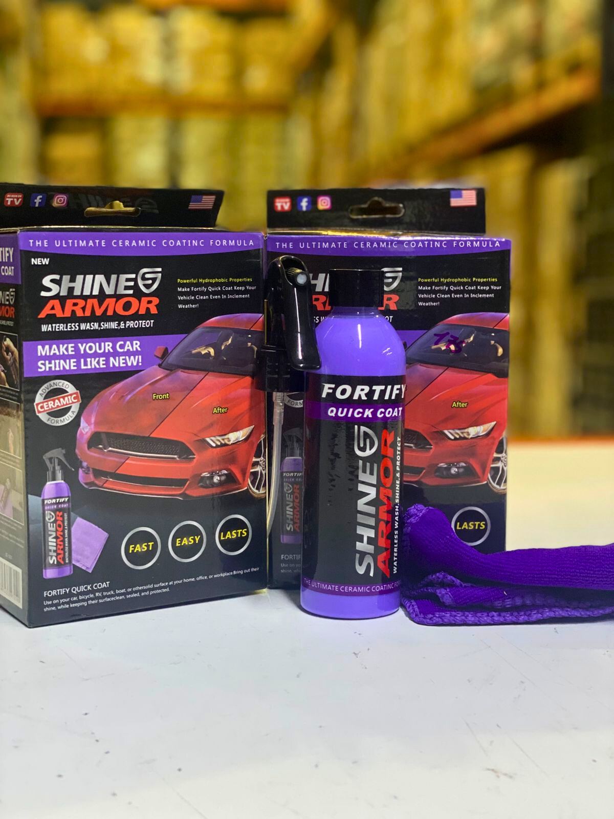 SHINE ARMOR Fortify Quick Coat & Revive - Recubrimiento de cerámica para automóvil