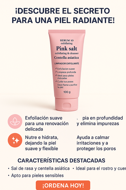 Jabón  Exfoliante de Sal Rosa