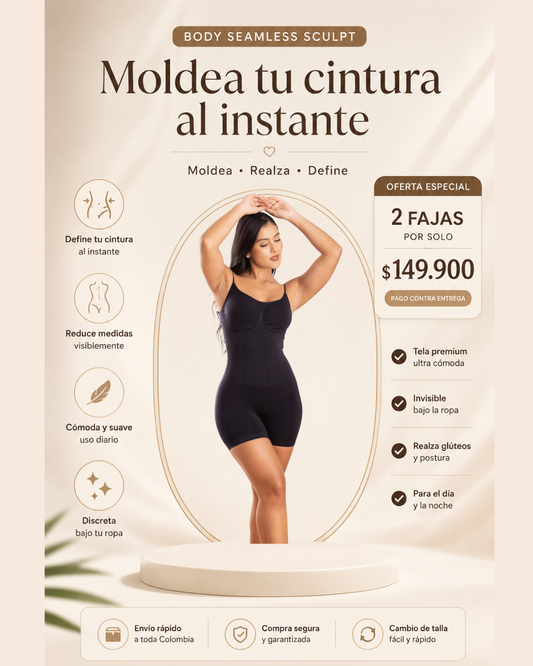 MOLDEA TU CINTURA AL INSTANTE SIN DEJAR DE SENTIRTE CÓMODA
