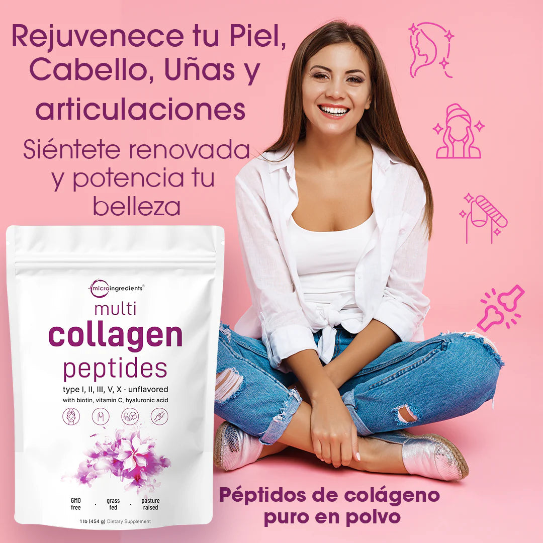 ✨ Recupera Tu Juventud Desde Adentro - Multi Collagen Peptides .