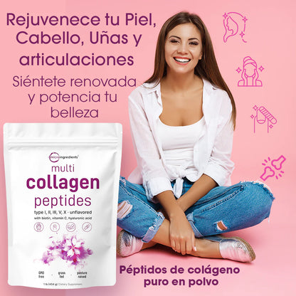 ✨ Recupera Tu Juventud Desde Adentro - Multi Collagen Peptides .