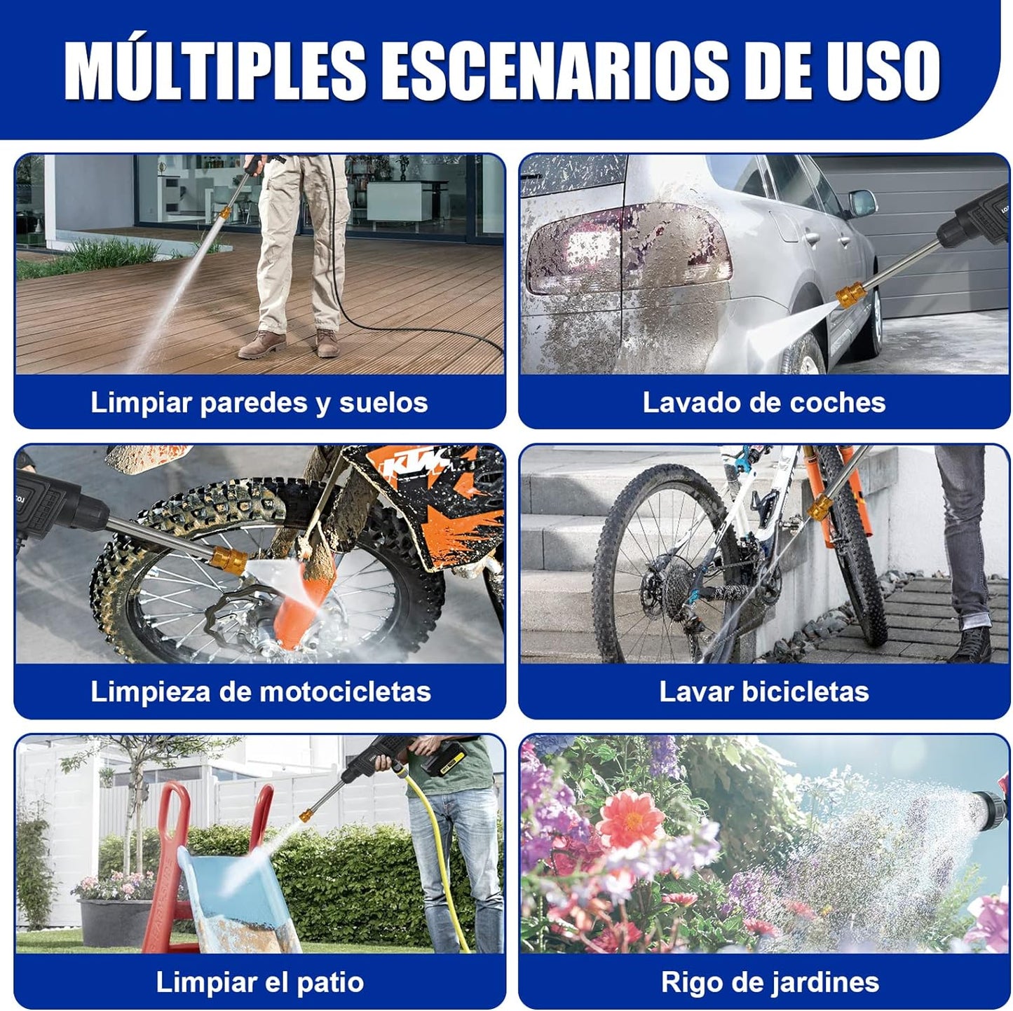 Hidrolavadora Portátil de Alta Presión